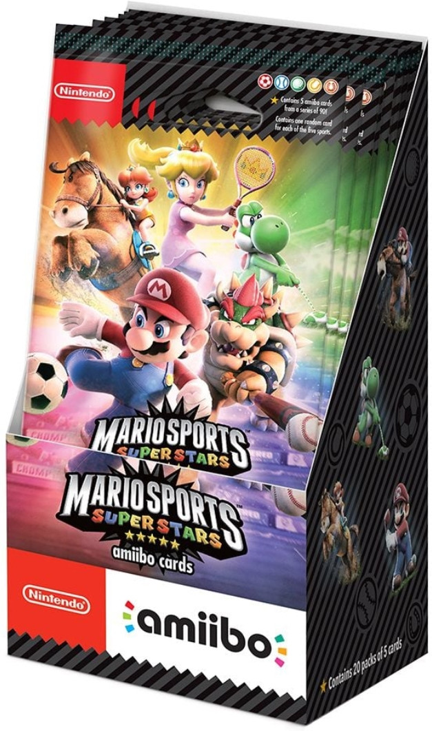Nintendo Mario Sports Superstars Amiibo Cards Sealed Box (20 pakjes)