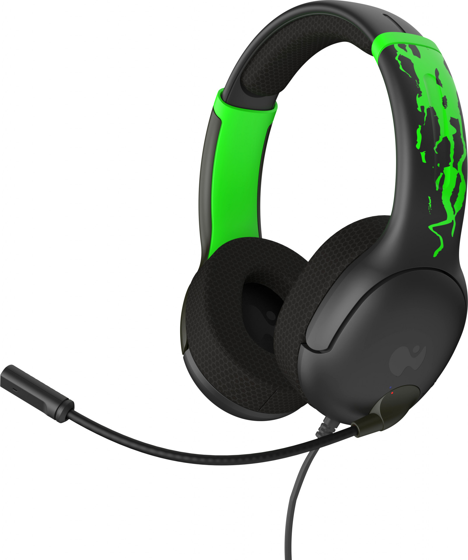 PDP Gaming Airlite Wired Stereo Headset - Jolt Green (Glow in the Dark)