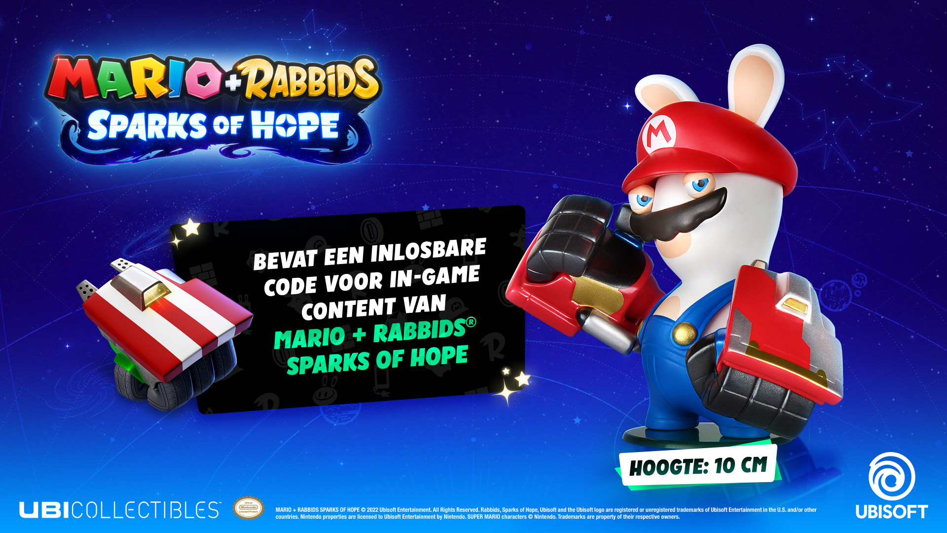 Ubisoft Mario + Rabbids Sparks of Hope Figurine - Rabbid-Mario (inc. DLC)