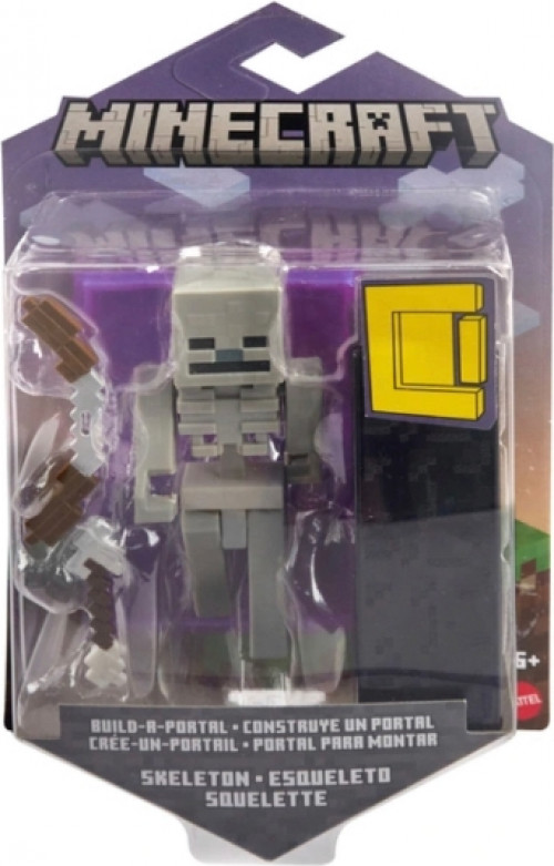 Mattel Minecraft 8cm Nether Portal Figure - Skeleton