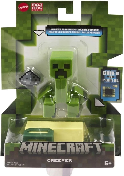 Mattel Minecraft 8cm Ender Portal Figure - Creeper