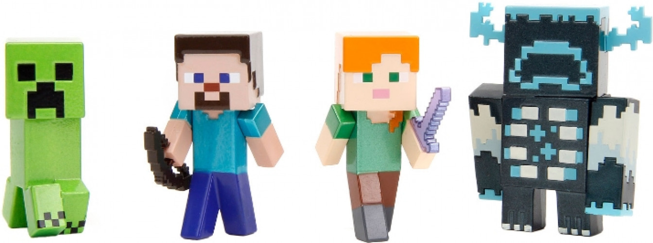 Jada Minecraft - Metal Minifigures 4-pack