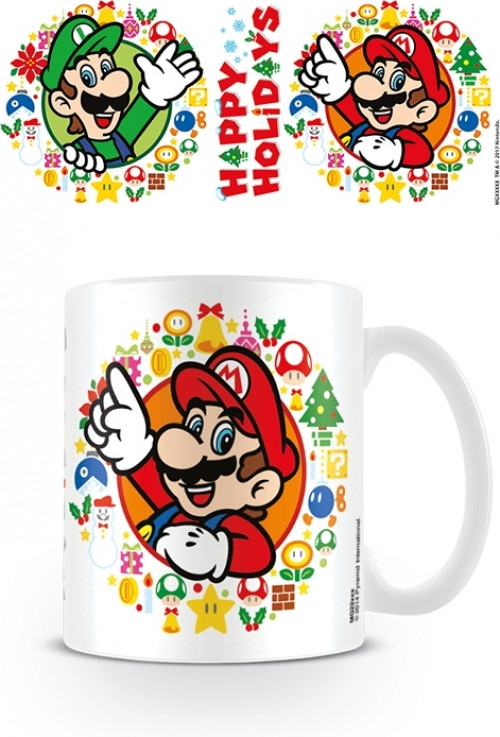 supermario Super Mario - Happy Holidays White - Tasse