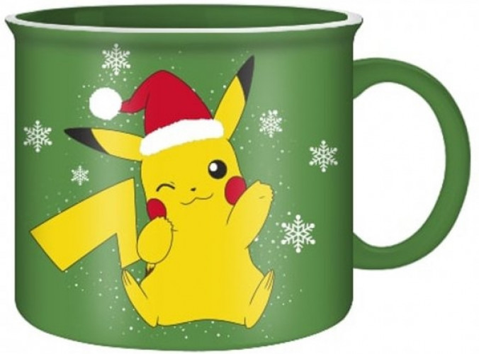 Silver Buffalo Pokemon - Pikachu Snowflake Holiday Camper Mug