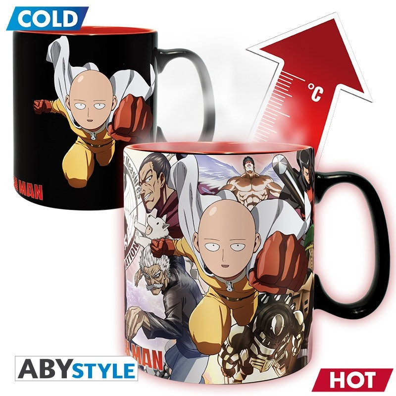 Abystyle One Punch Man Heat Change Mug - Heroes