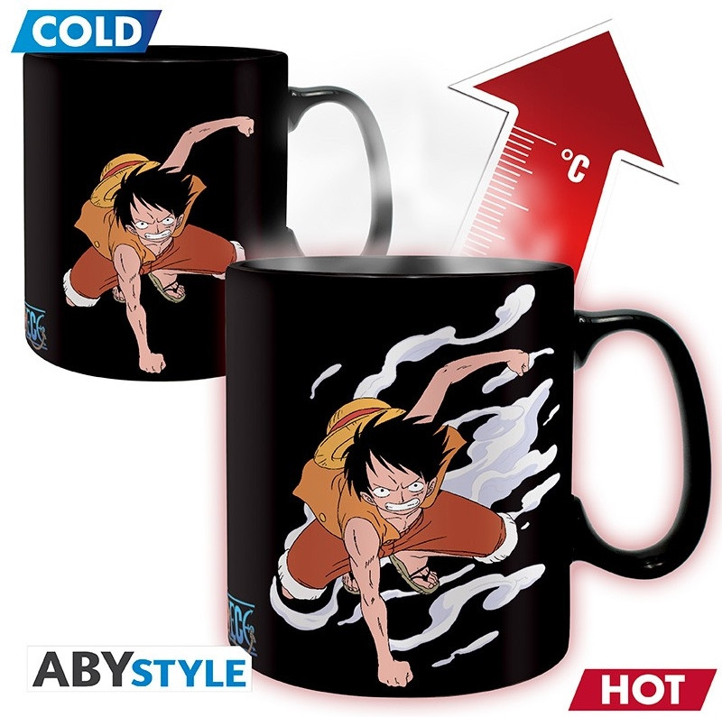 Abystyle One Piece Heat Change Mug - Luffy & Ace