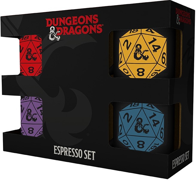 Abystyle Dungeons & Dragons - Small Espresso Mugs 4-Pack