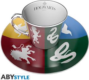 Abystyle Harry Potter - Houses Mirror Mug & Plate Set