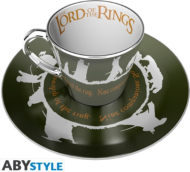 Abystyle The Lord of the Rings - Fellowship Mirror Mug & Plate Set