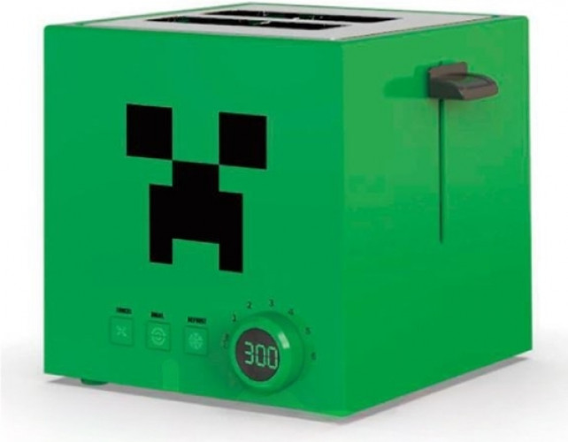 UKONIC Toaster Toaster Minecraft Creeper Square, grün