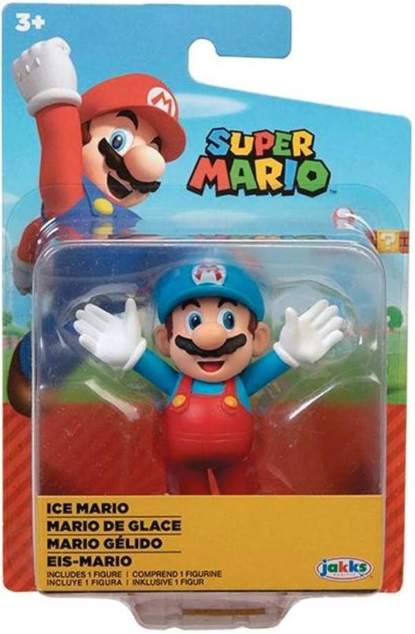 Jakks Pacific Super Mario Mini Action Figure - Ice Mario (Arms Up)