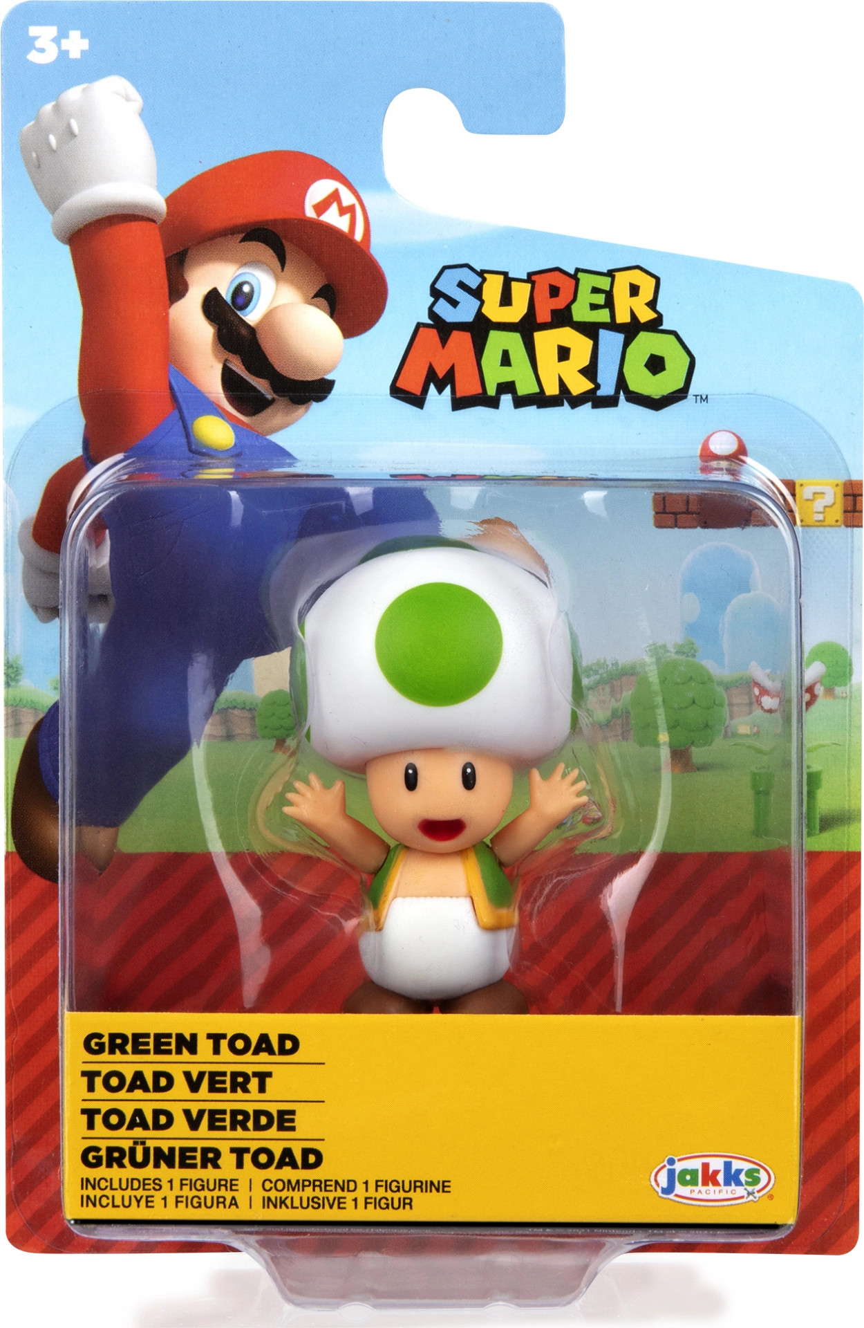 Jakks Pacific Super Mario Mini Action Figure - Green Toad