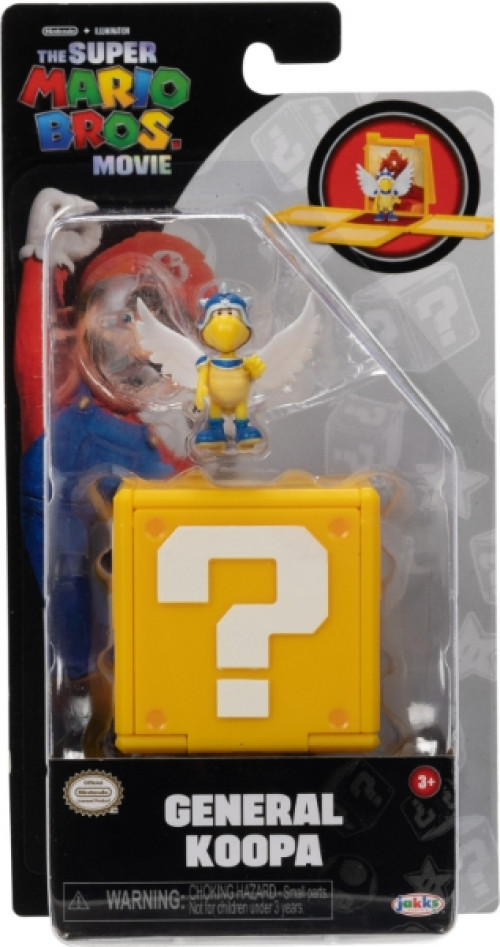 Jakks Pacific Super Mario Movie Question Block Mini Figure - General Koopa