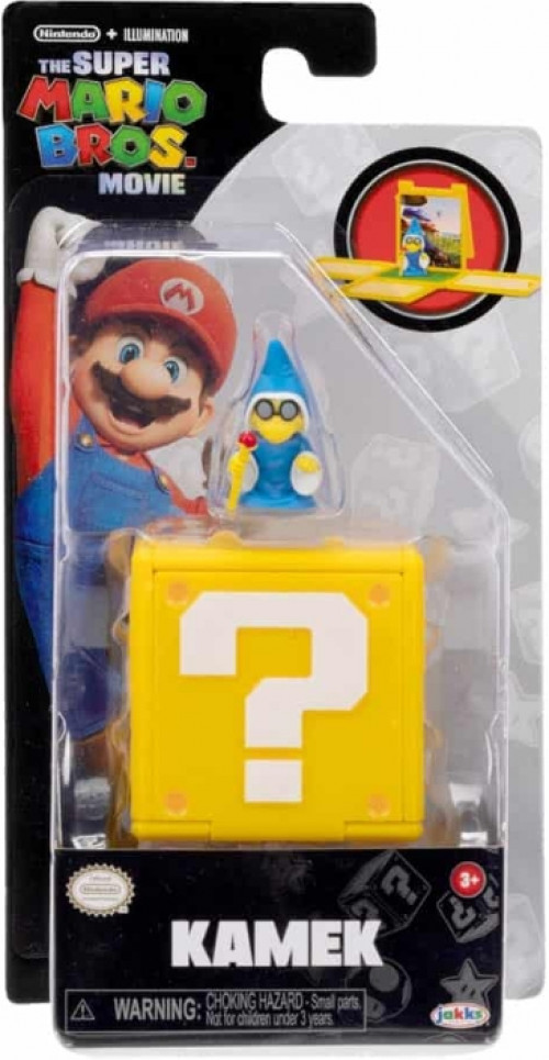 Jakks Pacific Super Mario Movie Question Block Mini Figure - Kamek