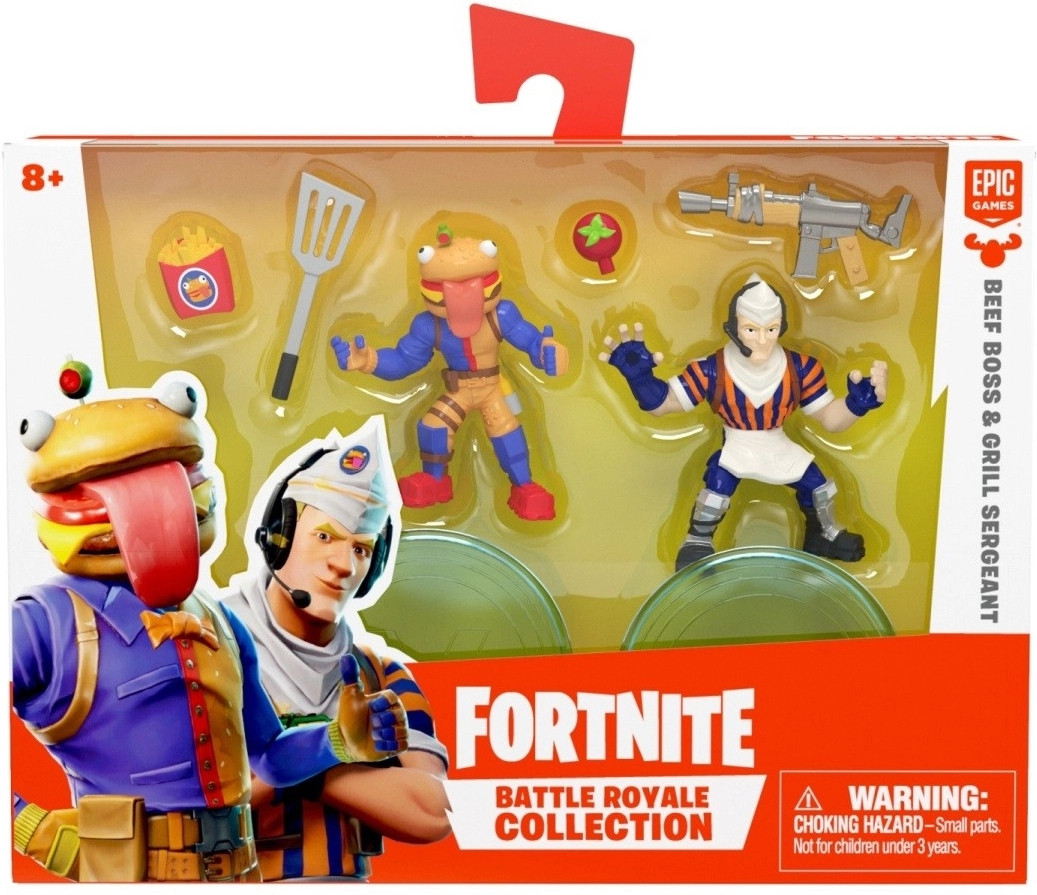 Moose Toys Fortnite Mini Figure - Beef Boss & Grill Sergeant Duo Pack