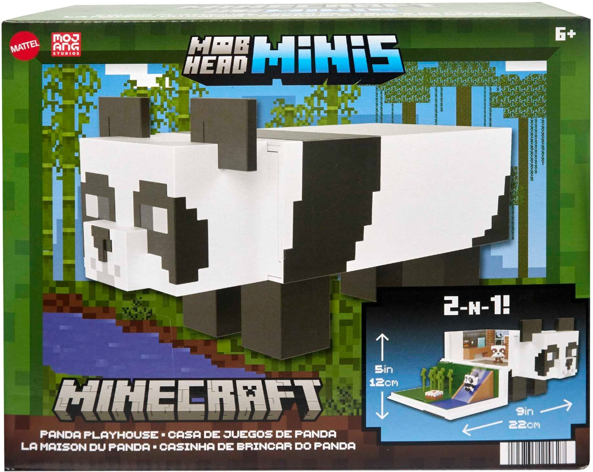 Mattel Minecraft Mob Head Minis - Panda Playhouse
