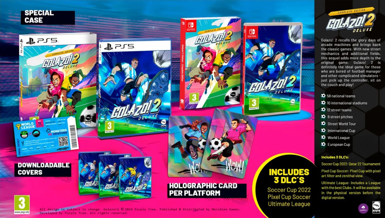 meridiemgames Golazo! 2 (Deluxe - Complete Edition) - Sony PlayStation 5 - Plattform - PEGI 3