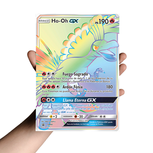 Pokémon Ho-OH GX FULL ART Hyper Rare (Rainbow) // Oversized  kaart