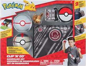 Wicked Cool Toys Pokemon Clip 'N Go Bandolier Set - Eevee (Timer/Premier Ball)