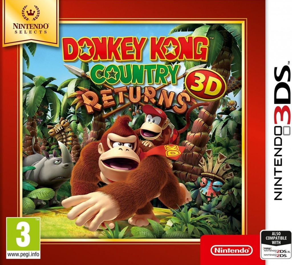 Nintendo Donkey Kong Country Returns 3D ( Selects) (verpakking Duits, game Engels)