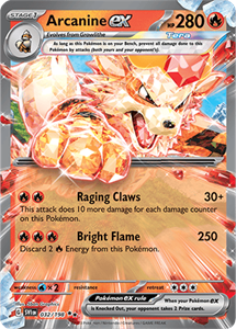 Pokémon Arcanine EX - SVI 032 -  kaart (Scarlet & Violet)