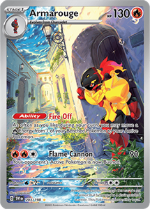 Pokémon Armarouge Illustration Rare - SVI 203 -  kaart (Scarlet & Violet)