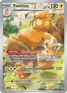 Pokémon Pawmot Illustration Rare - SVI 209 -  kaart (Scarlet & Violet)