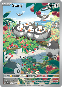 Pokémon Starly Illustration Rare - SVI 221 -  kaart (Scarlet & Violet)