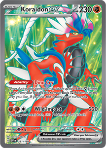 Pokémon Koraidon EX Ultra Rare - SVI 231 -  kaart (Scarlet & Violet)