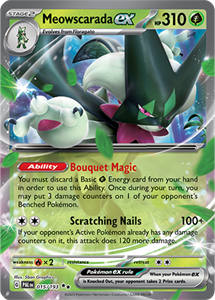 Pokémon Meowscarada EX Double Rare - PAL 015 -  kaart (Scarlet & Violet - Paldea Evolved)