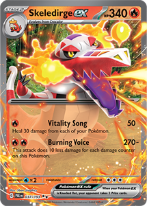 Pokémon Skeledirge EX Double Rare - PAL 037 -  kaart (Scarlet & Violet - Paldea Evolved)