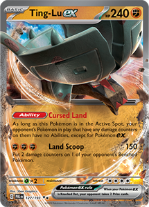 Pokémon Ting-Lu EX Double Rare - PAL 127 -  kaart (Scarlet & Violet - Paldea Evolved)