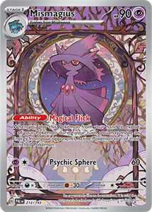 Pokémon Mismagius Illustration Rare - PAL 212 -  kaart (Scarlet & Violet - Paldea Evolved)