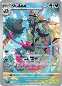 Pokémon Grafaiai Illustration Rare - PAL 223 -  kaart (Scarlet & Violet - Paldea Evolved)