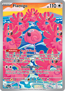 Pokémon Flamigo Illustration Rare - PAL 227 -  kaart (Scarlet & Violet - Paldea Evolved)