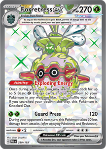 Pokémon Forretress EX Ultra Rare - PAL 230 -  kaart (Scarlet & Violet - Paldea Evolved)