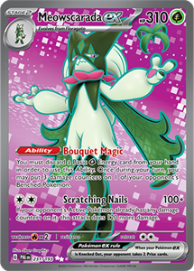 Pokémon Meowscarada EX Ultra Rare- PAL 231 -  kaart (Scarlet & Violet - Paldea Evolved)