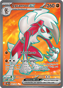 Pokémon Lycanroc EX Ultra Rare - PAL 241 -  kaart (Scarlet & Violet - Paldea Evolved)