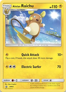 Pokémon Alolan Raichu Oversized (Promo) - SM65 //  kaart (Sun&Moon)