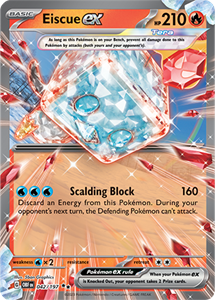 Pokémon Eiscue EX Double Rare - OBF 042-  kaart (Scarlet & Violet - Obsidian Flames)