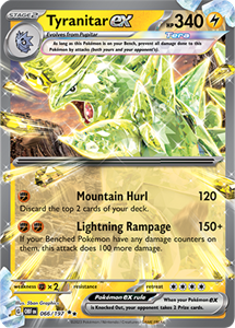 Pokémon Tyranitar EX Double Rare - OBF 066 -  kaart (Scarlet & Violet - Obsidian Flames)