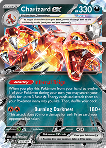 Pokémon Charizard EX Double Rare - OBF 125 -  kaart (Scarlet & Violet - Obsidian Flames)