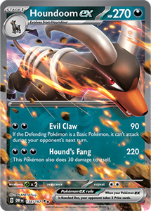 Pokémon Houndoom EX Double Rare - OBF 134 -  kaart (Scarlet & Violet - Obsidian Flames)