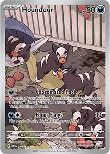 Pokémon Houndour Illustration Rare - OBF 204 -  kaart (Scarlet & Violet - Obsidian Flames)