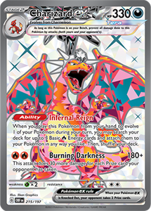 Pokémon Charizard EX Ultra Rare - OBF 215 -  kaart (Scarlet & Violet - Obsidian Flames)