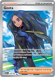 Pokémon Geeta Ultra Rare - OBF 218 -  kaart (Scarlet & Violet - Obsidian Flames)