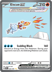 Pokémon Eiscue EX Special Illustration Rare - OBF 222 -  kaart (Scarlet & Violet - Obsidian Flames)