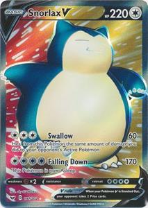 Pokémon > Snorlax V Full Art - 197/202 //  kaart (Sword & Shield)