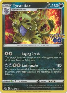 Pokémon Tyranitar - 043/078 - Holo Rare //  kaart ( GO)