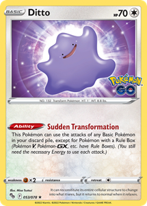 Pokémon Ditto - 053/078 - Holo Rare //  kaart ( GO)